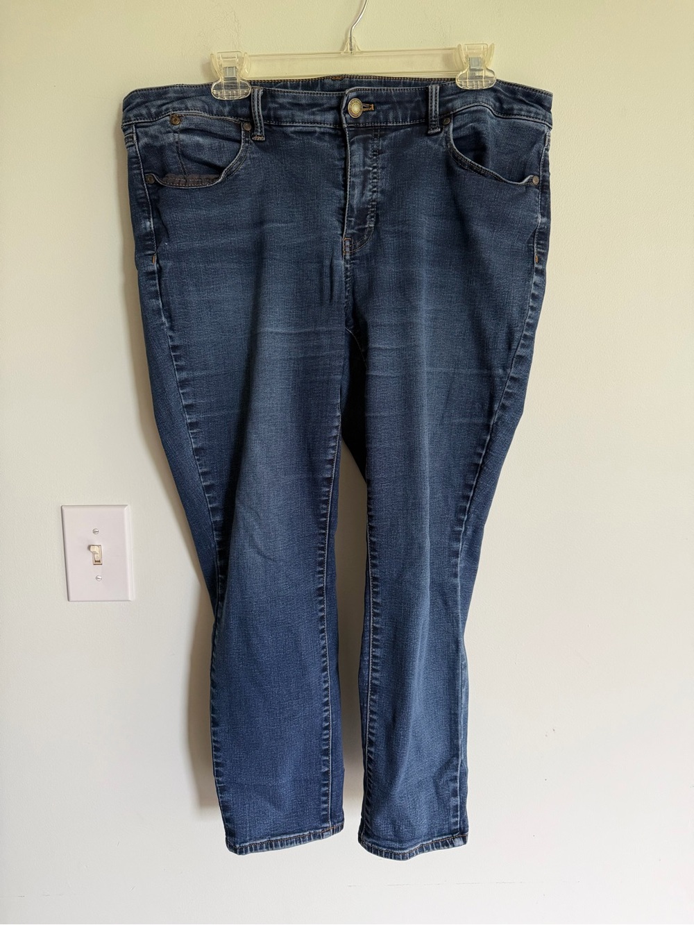 Talbots Flawless Slim Ankle Dark Wash Jeans Casual Denim Everyday Versatile